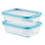 Snapware® Total Solution® Pyrex® 4-piece Glass Storage Set with Plastic Lids