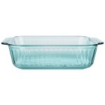 Pyrex® Sculpted Tinted Glass 8" Square Baking Dish, Aqua