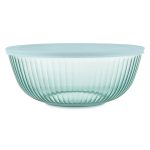 Pyrex® Colors Sculpted Tinted 4.5-quart Mixing Bowl with Lid, Aqua