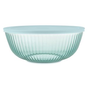 Pyrex® Colors Sculpted Tinted 4.5-quart Mixing Bowl with Lid, Aqua