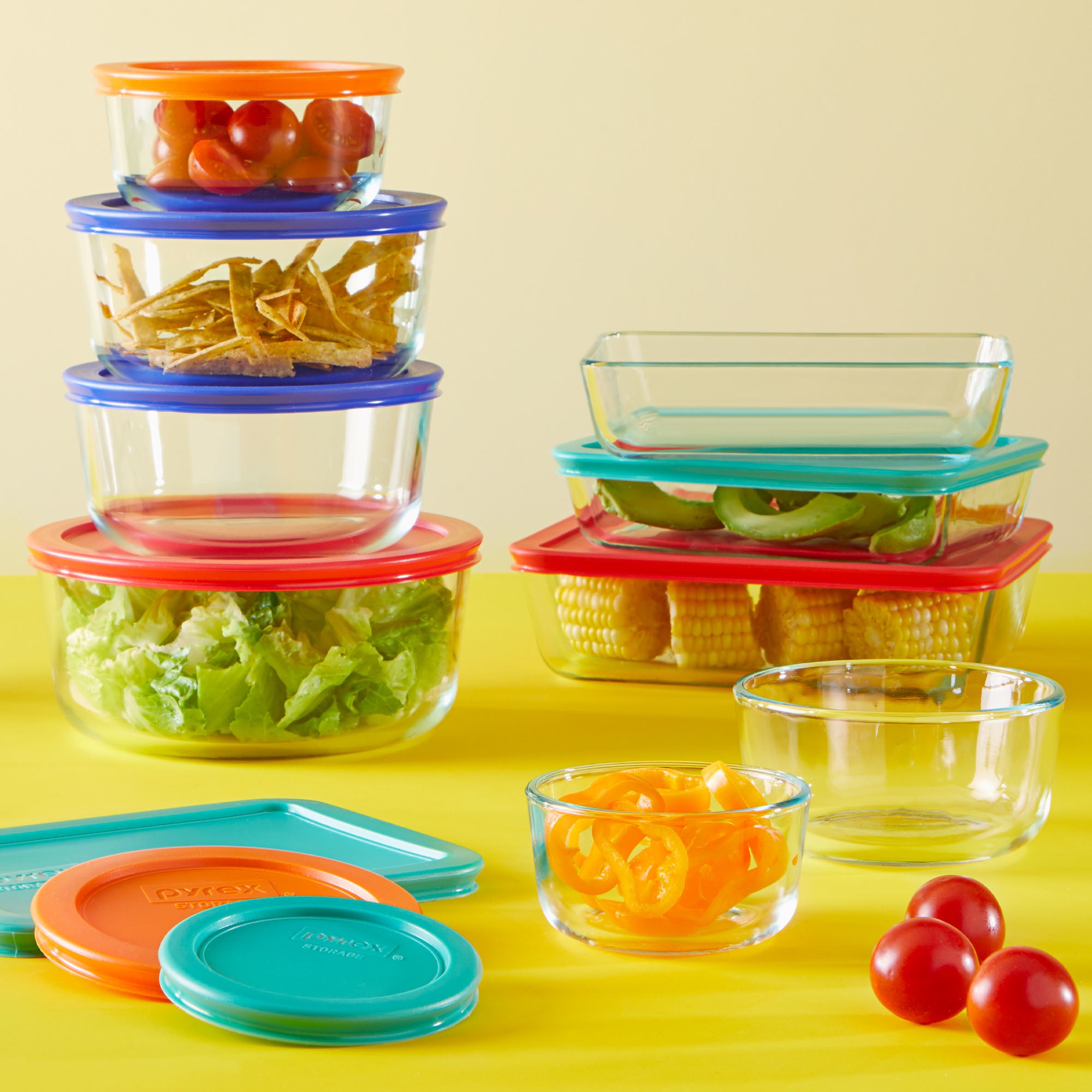 Pyrex® Simply Store® 18-piece Glass Food Storage Container Set with Lids - 图片 2