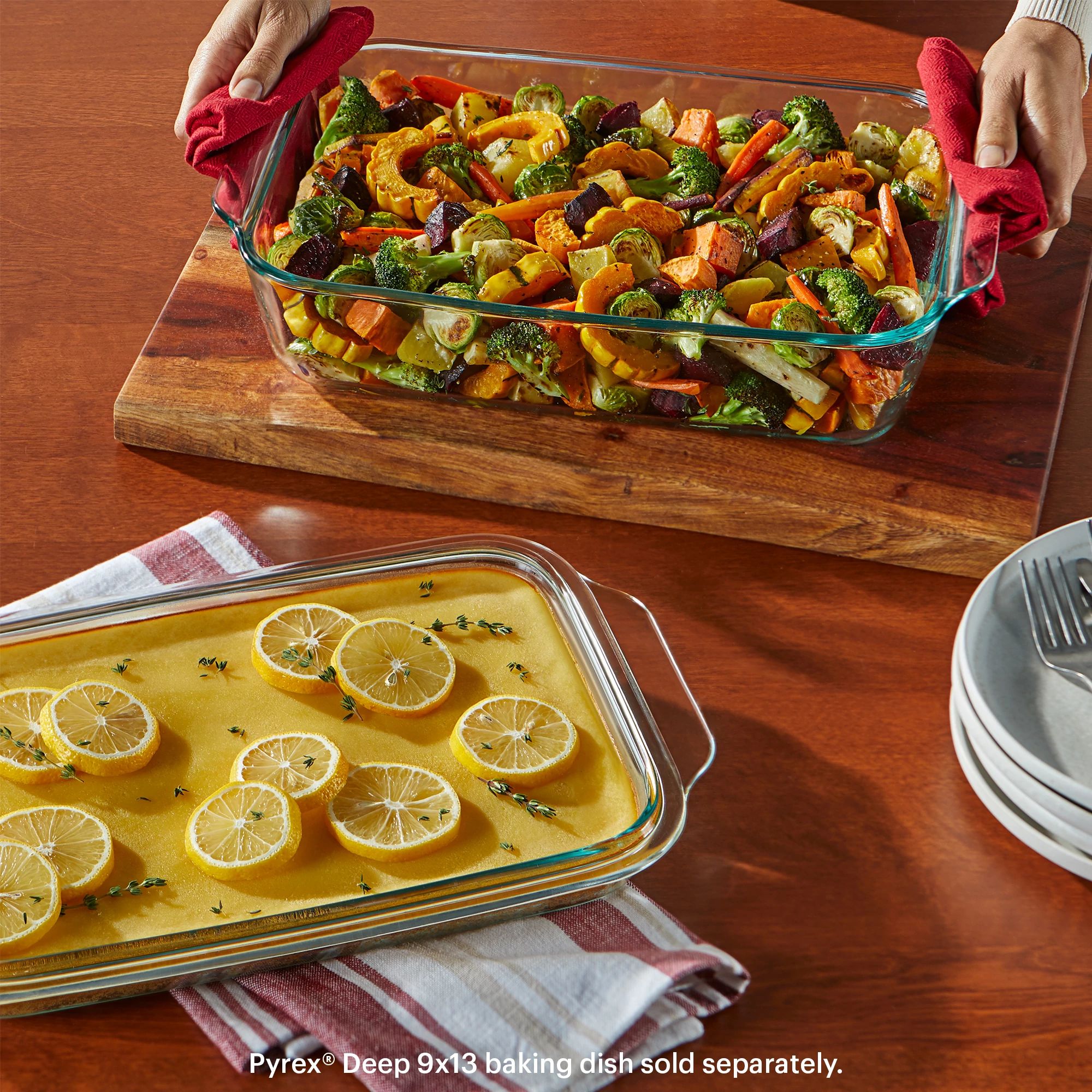 Pyrex® Shallow 9" x 13" Rectangular Glass Baking Dish - 图片 5
