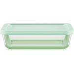 Pyrex® Simply Store® Tinted 3-cup Rectangle Storage with Green Plastic Lid