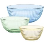 Pyrex® Colors Sculpted Tinted 3-piece Mixing Bowl Set