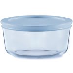 Pyrex® Simply Store® Tinted 2-cup Round Storage with Plastic Lid, Blue