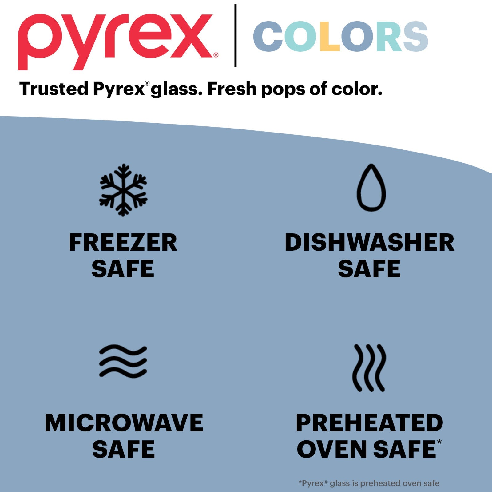 Pyrex® Simply Store® Tinted 6-cup Rectangle Storage with Green Plastic Lid - 图片 5