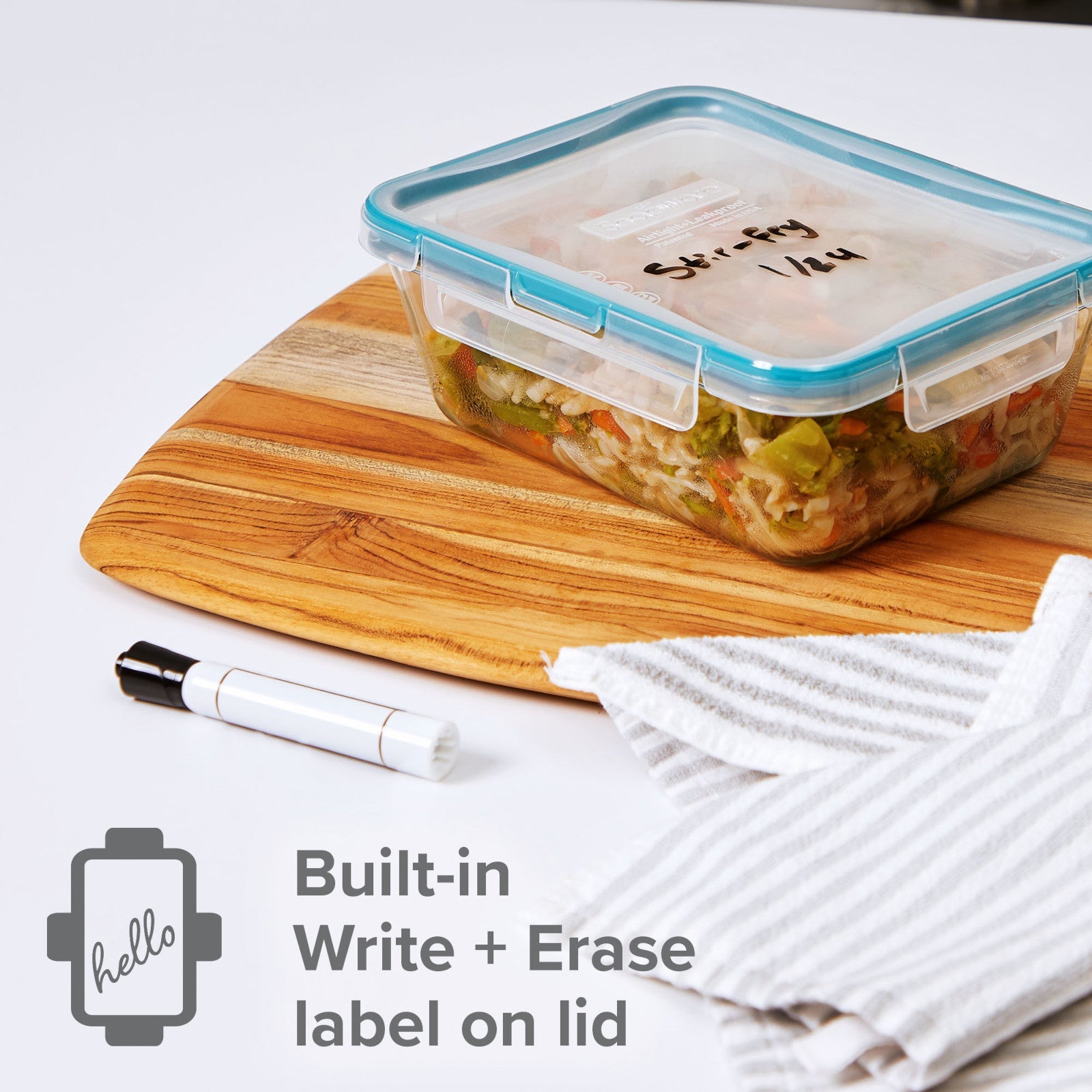 Snapware® Total Solution® Pyrex® Glass 8-cup Rectangle Food Storage with Plastic Lid - 图片 4