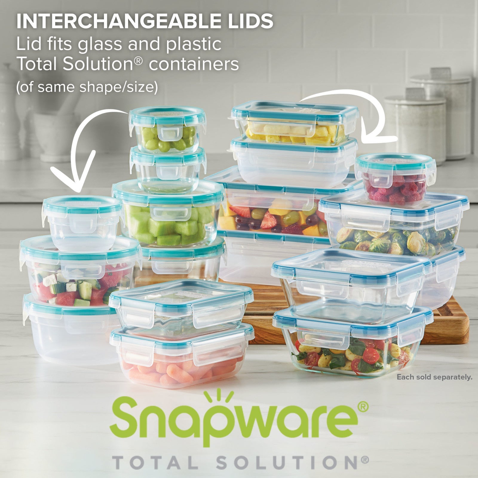 Snapware® Total Solution® Pyrex® Glass 8-cup Rectangle Food Storage with Plastic Lid - 图片 5