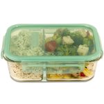 Snapware® MealBox™ 4-cup Divided Glass Storage Container with Lid