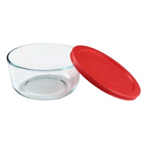 Pyrex® Simply Store® 4-cup Glass Food Storage Container with Red Lid